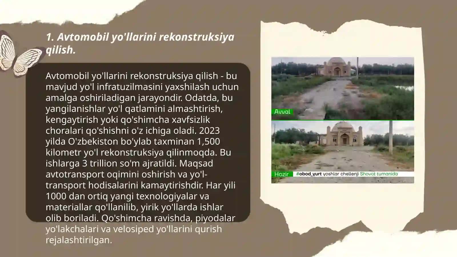 Avtomobil yo'llarini rekonstruksiya qilish 3