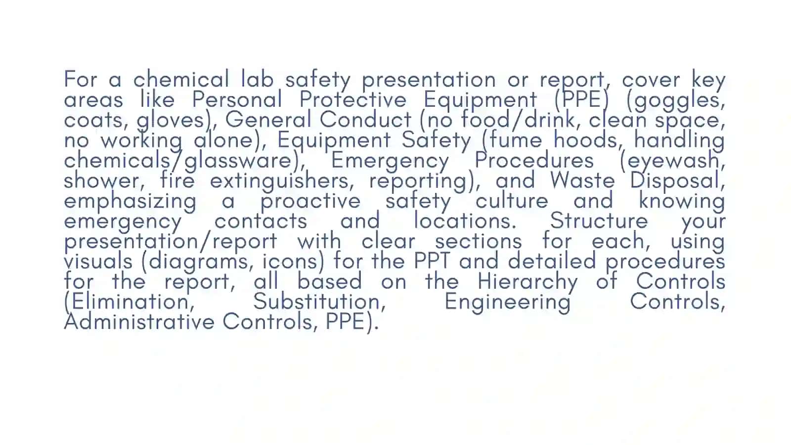 Chemical lab. Lab safety rules 3