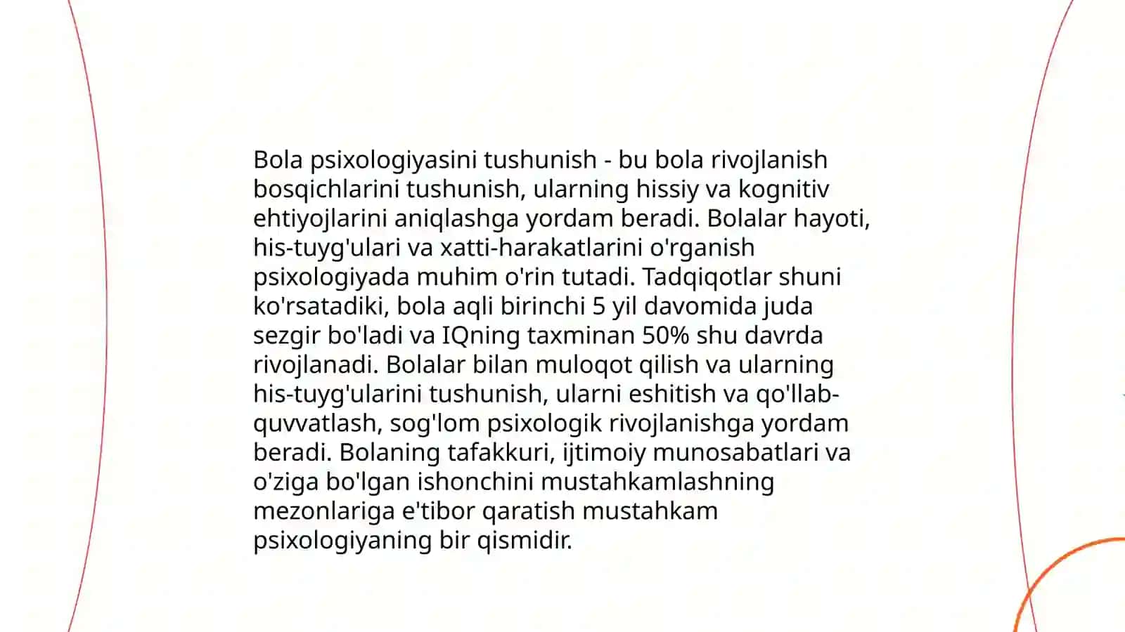 Bola psixikasini òrganish prinsiplari 3