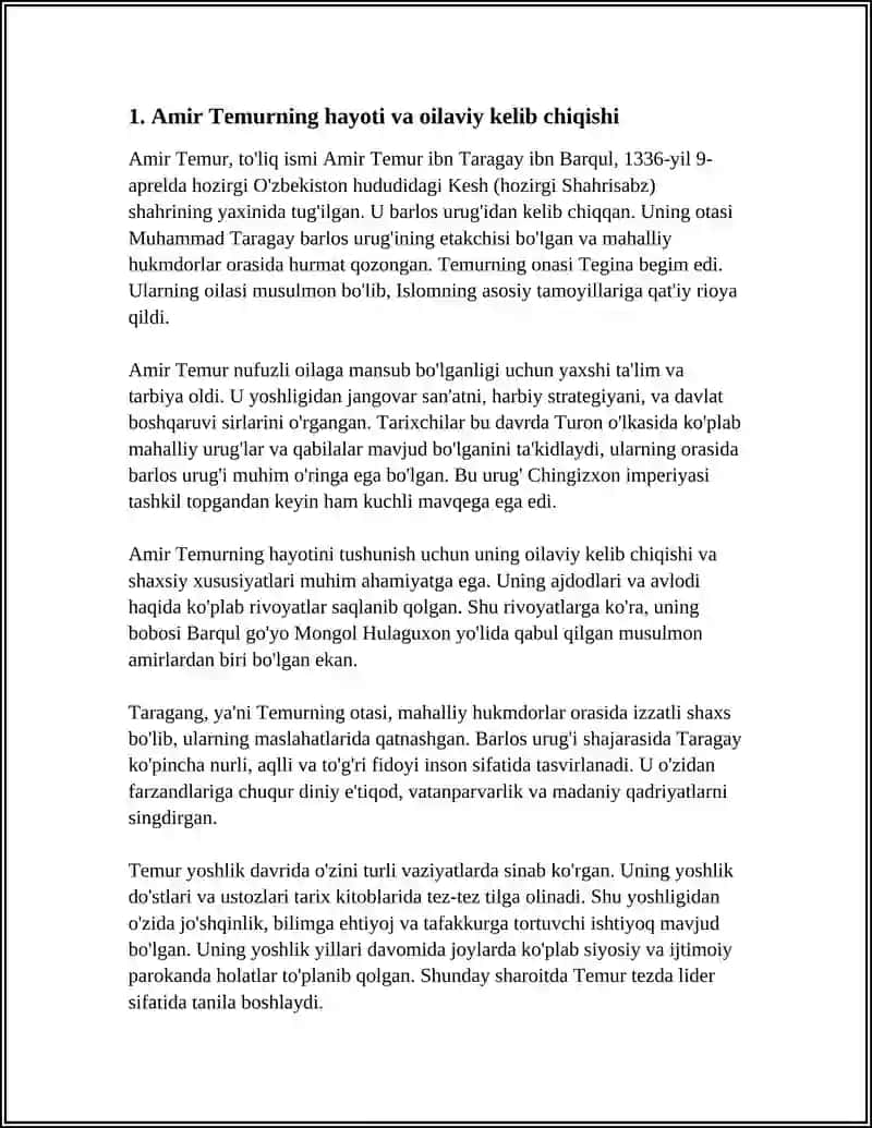 AMIR TEMUR BUYUK DAVLAT ARBOBI 3