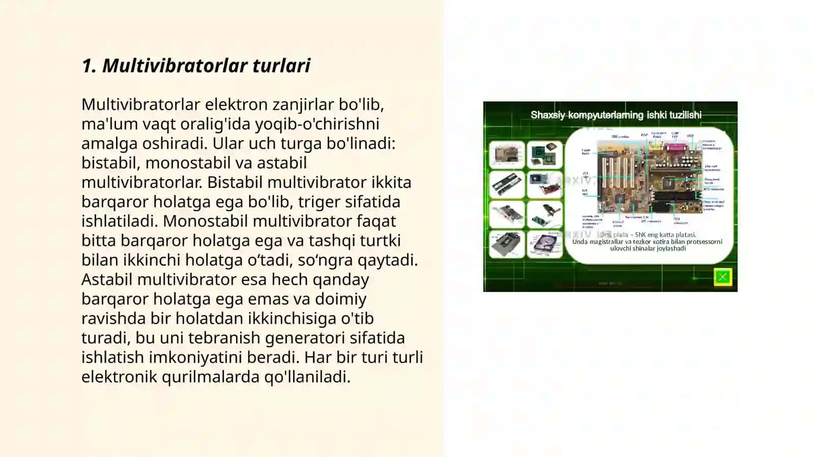 Multivibratorlarni o‘rganish 3
