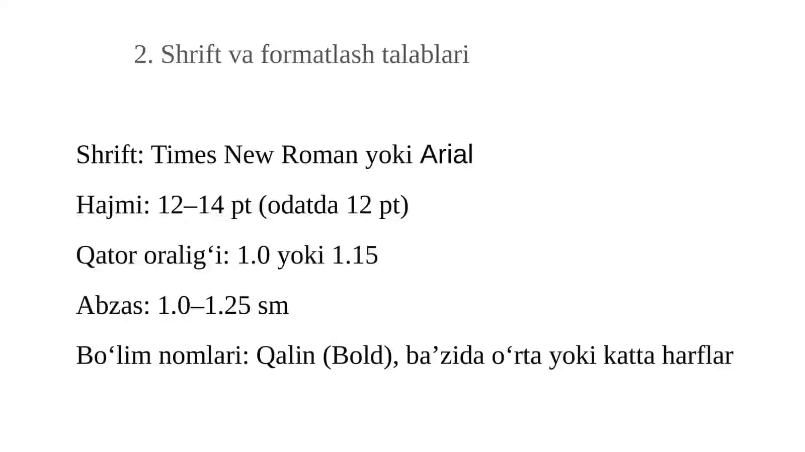 Ish huujatlariva ulariga qo‘yiladigan talablar 3