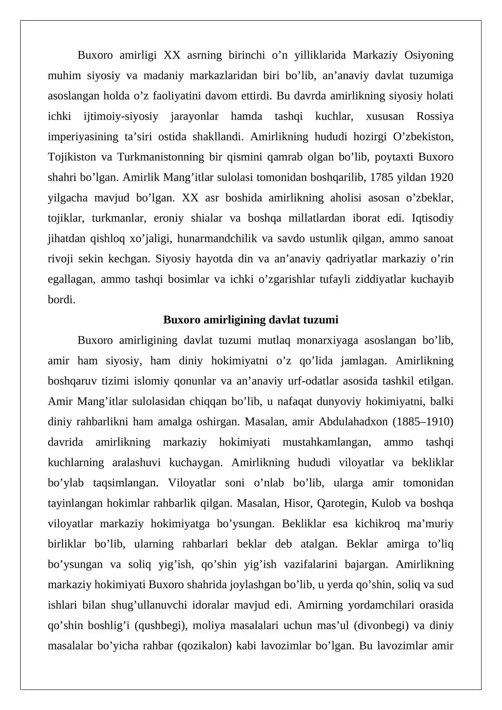 Buxoro amirligida Sovet hokimiyatiga qarshi harakatlar 3