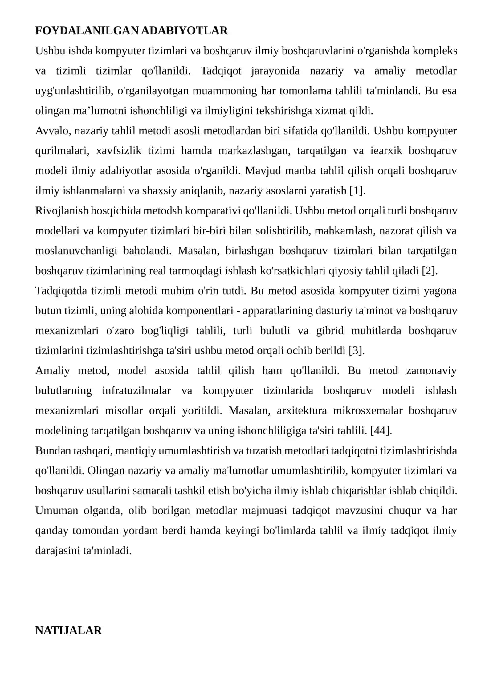 Kompyuter tizimlari va boshqaruv turlari 3