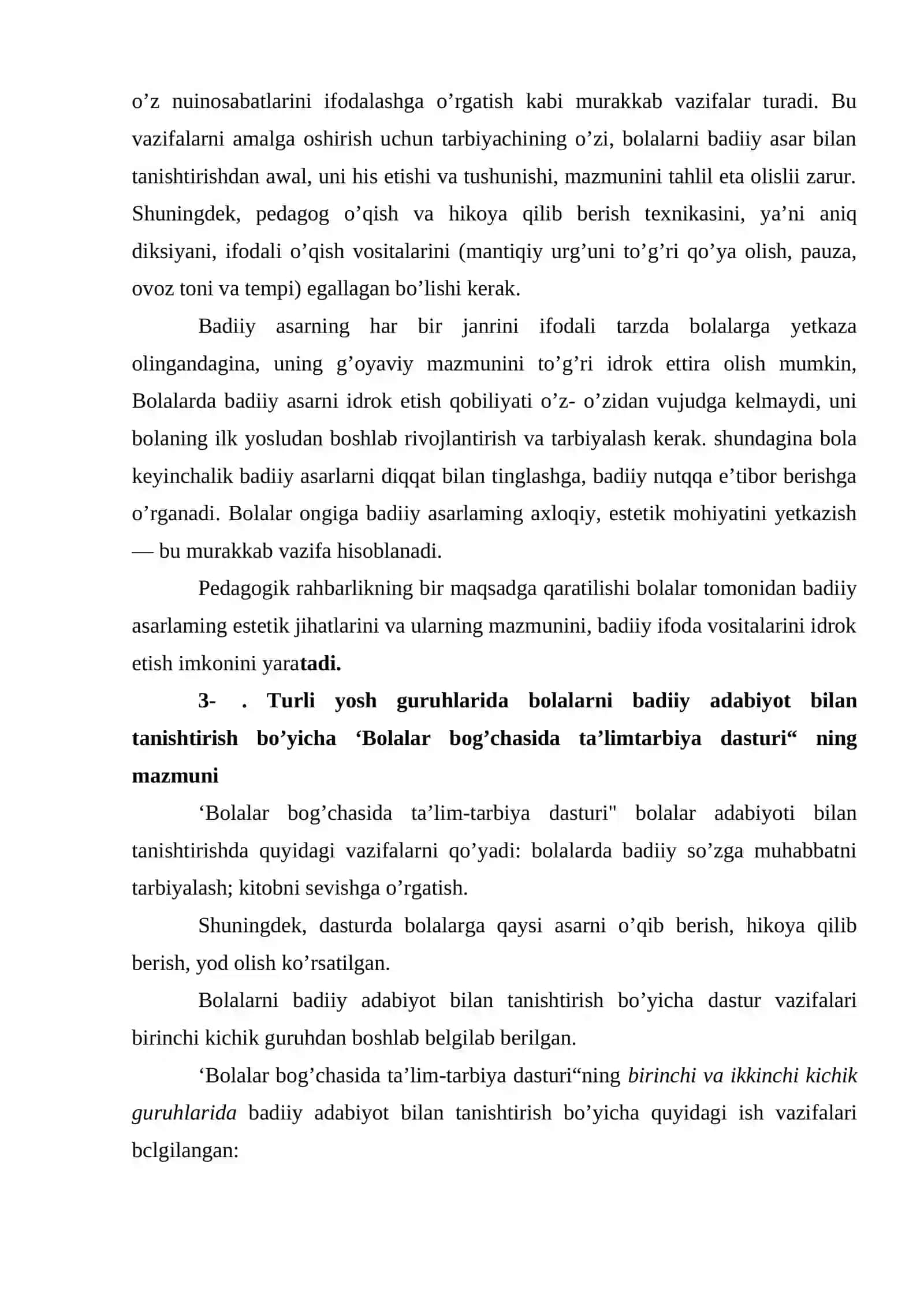 Bolalarda badiiy asarlarda nisbatan qiziqish ko’nikmalarini tashkil toptirish usullari 3