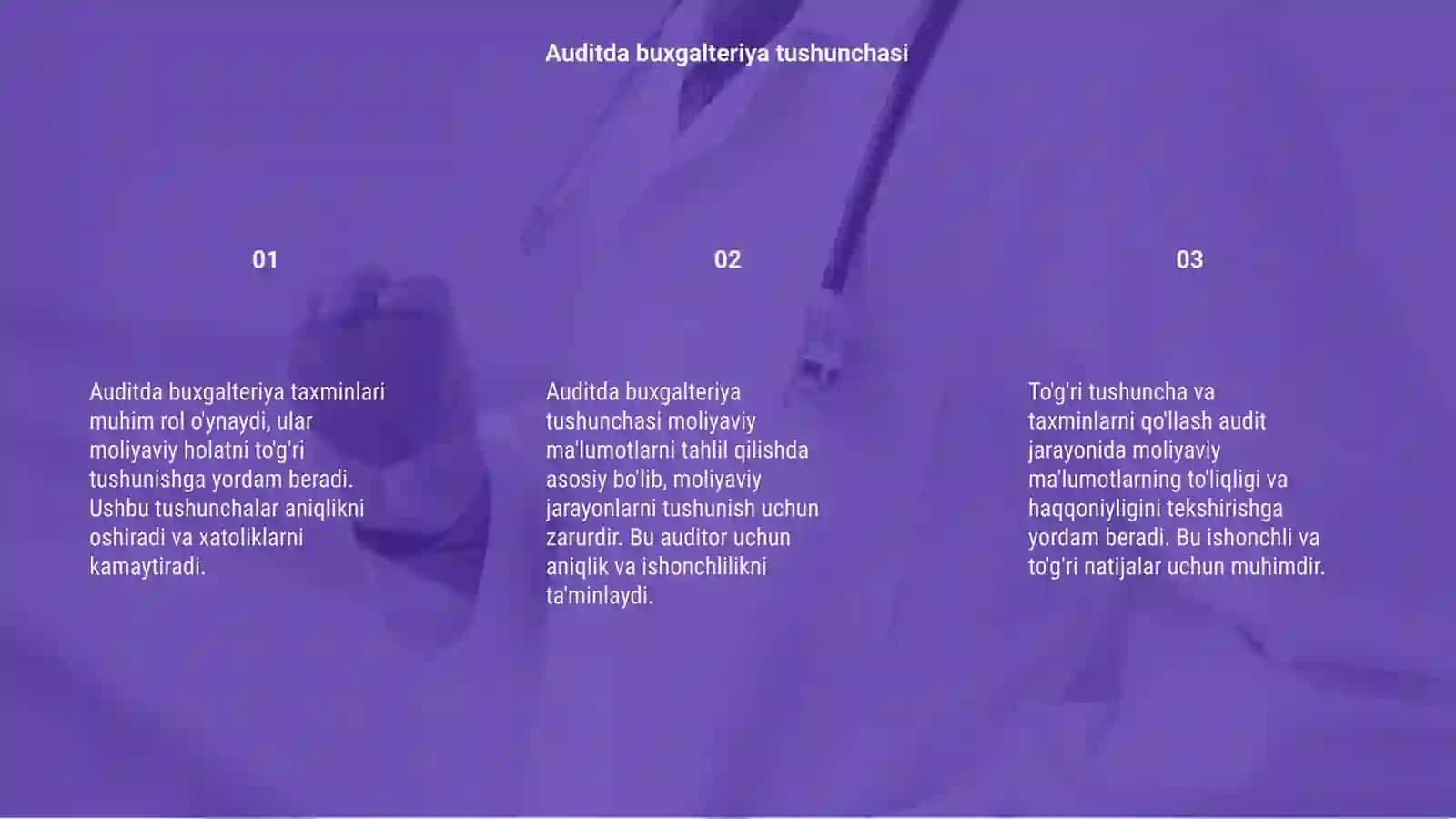 Auditda buxgalteriya taxminlari 3