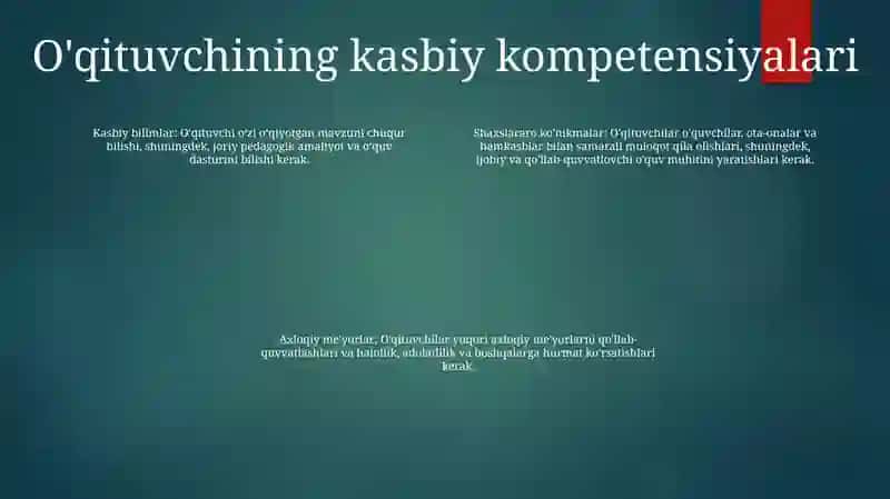 Pedagogik Fikr Taraqqiyotida O'Qituvchining Kasbiy Mahorati Hamda Burch Va Mas'Uliyatlari 3