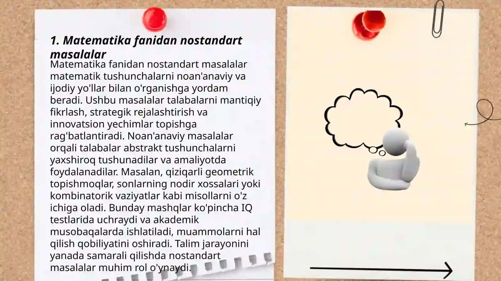Nostandart testlar tuzish 3