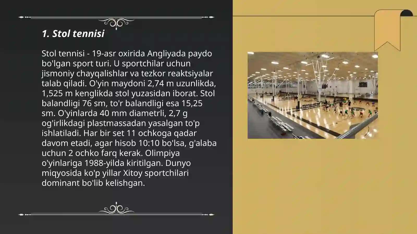 Indoor sports 3