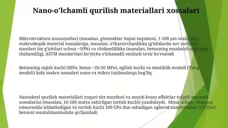 Mikro-Miqyosdagi Qurilish Materiallari Konstruktsiyalari 3