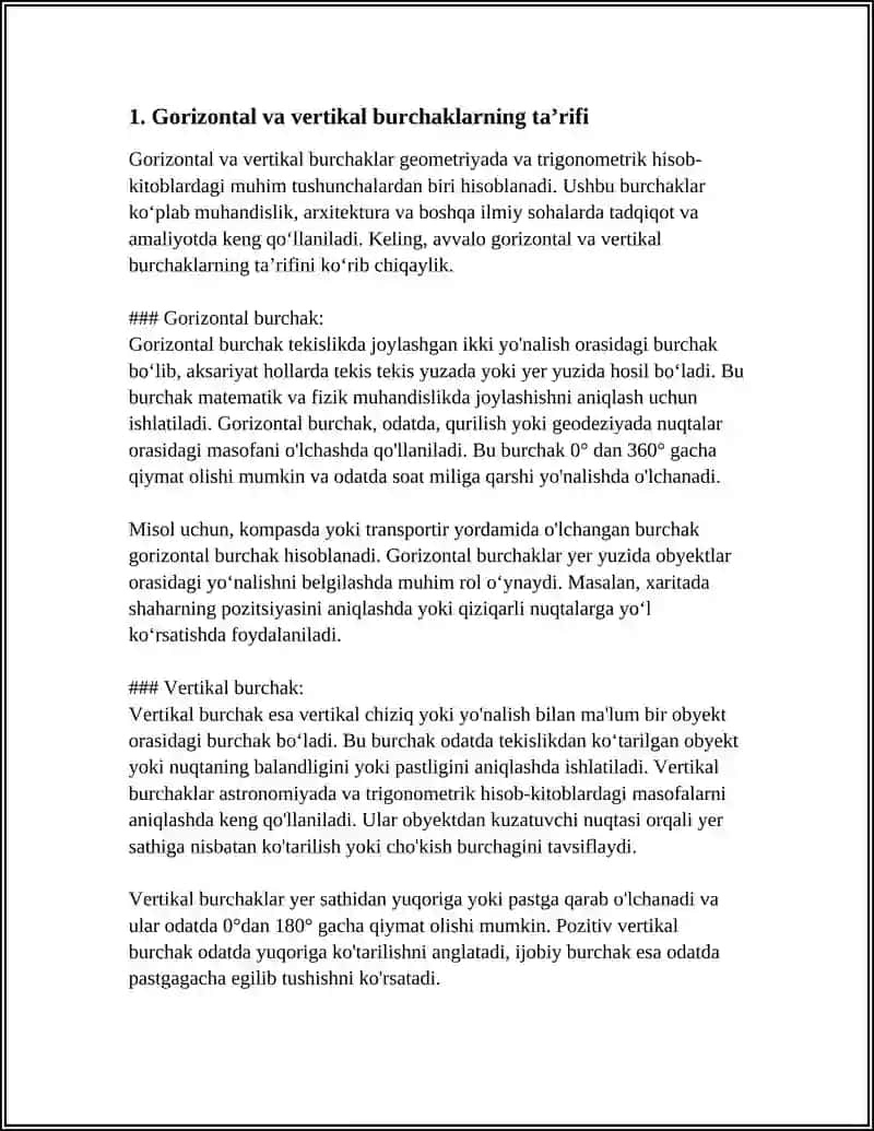 GORIZONTAL VA VERTIKAL BURCHAKLARNI OLCHASH 3