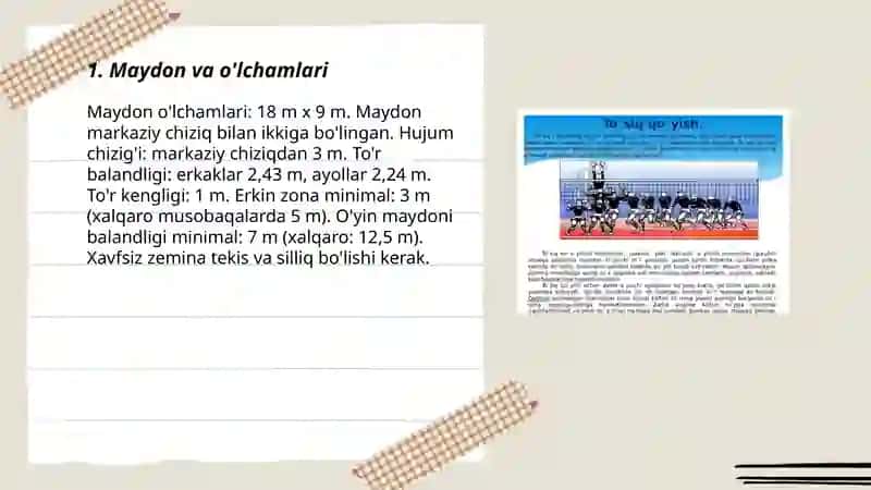 Valebol oʻyinida texnik qoidalar 3