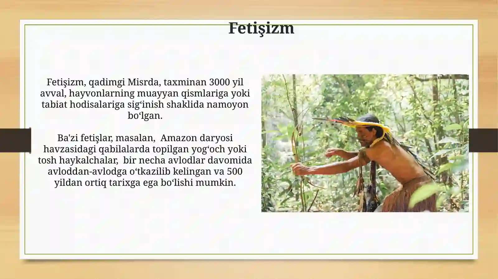 Dinlarning tasnifi va ibtidoiy urug'qabila dinlari 3