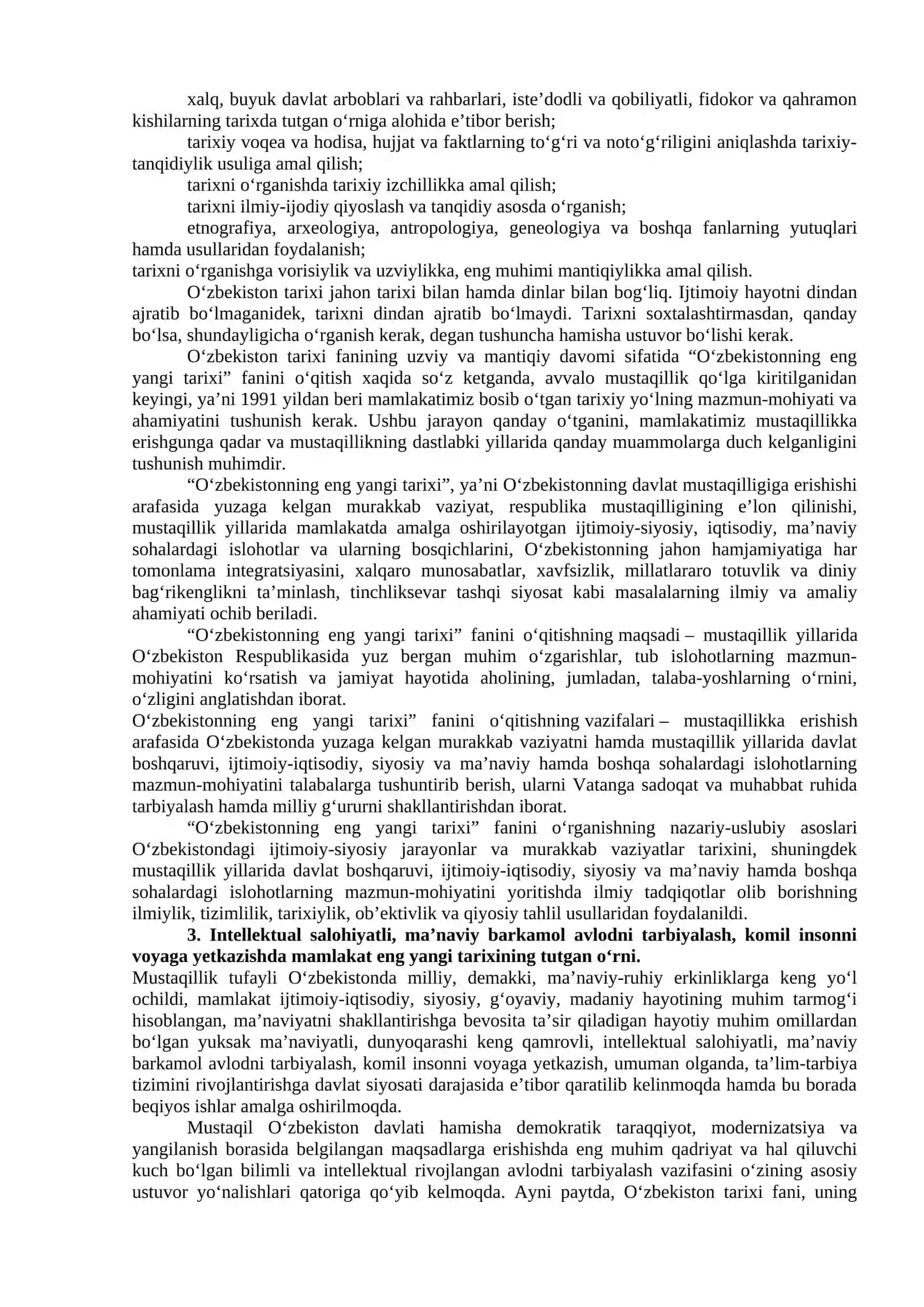 O'zbekistonning eng yangi tarixi 3