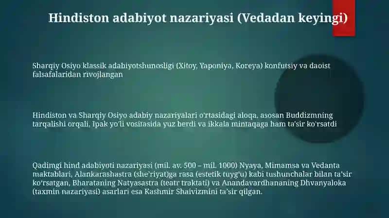 Sharq mumtoz adabiyotshunoslikgi tarixi 3