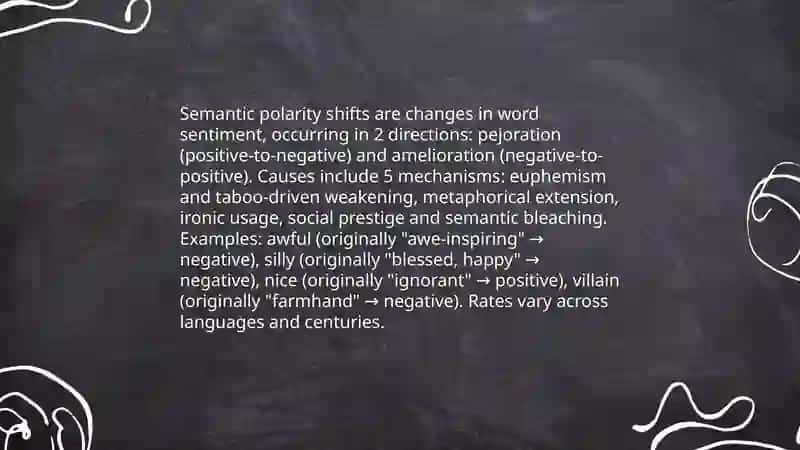 Semantic polarity shifts 3