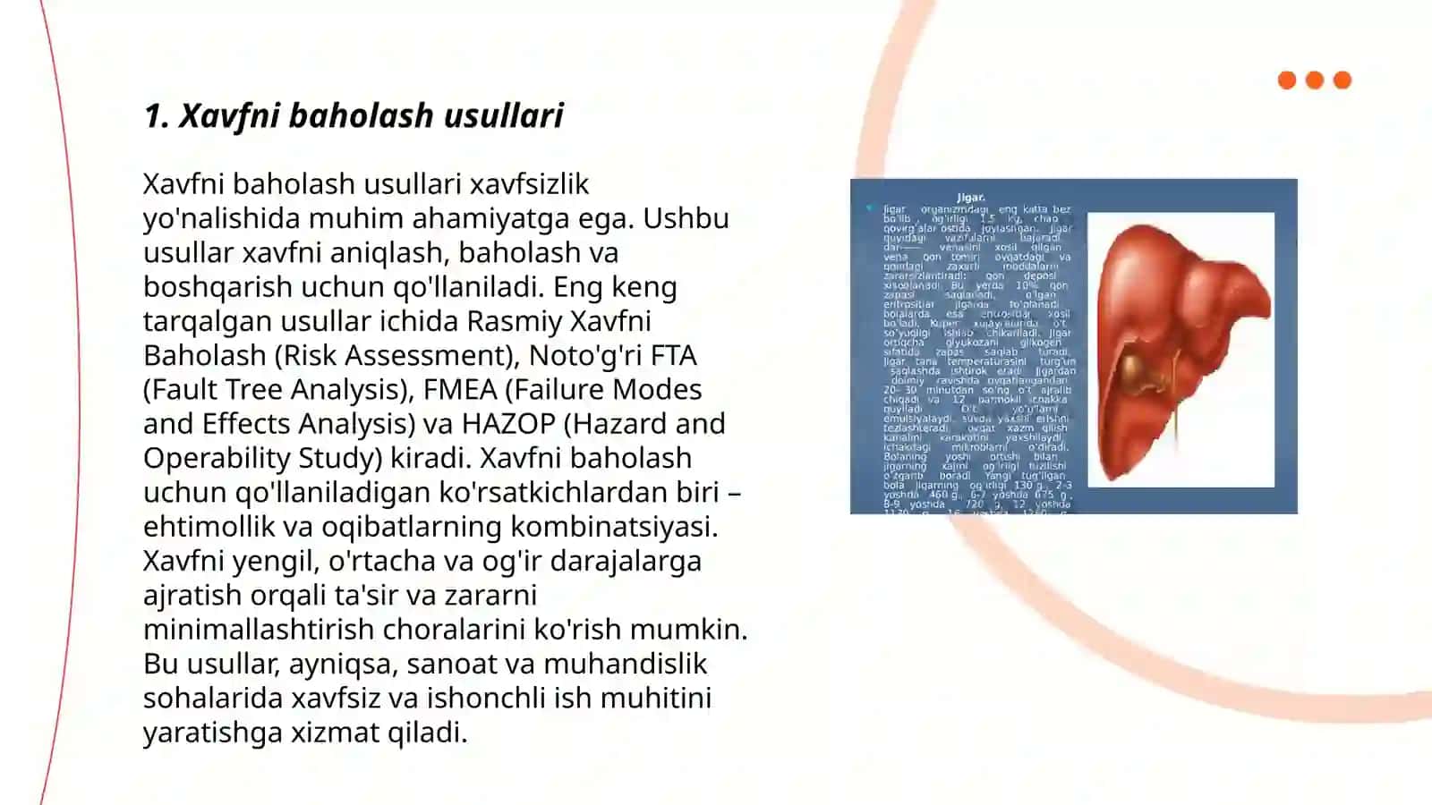Xavfni baholash usullari 3