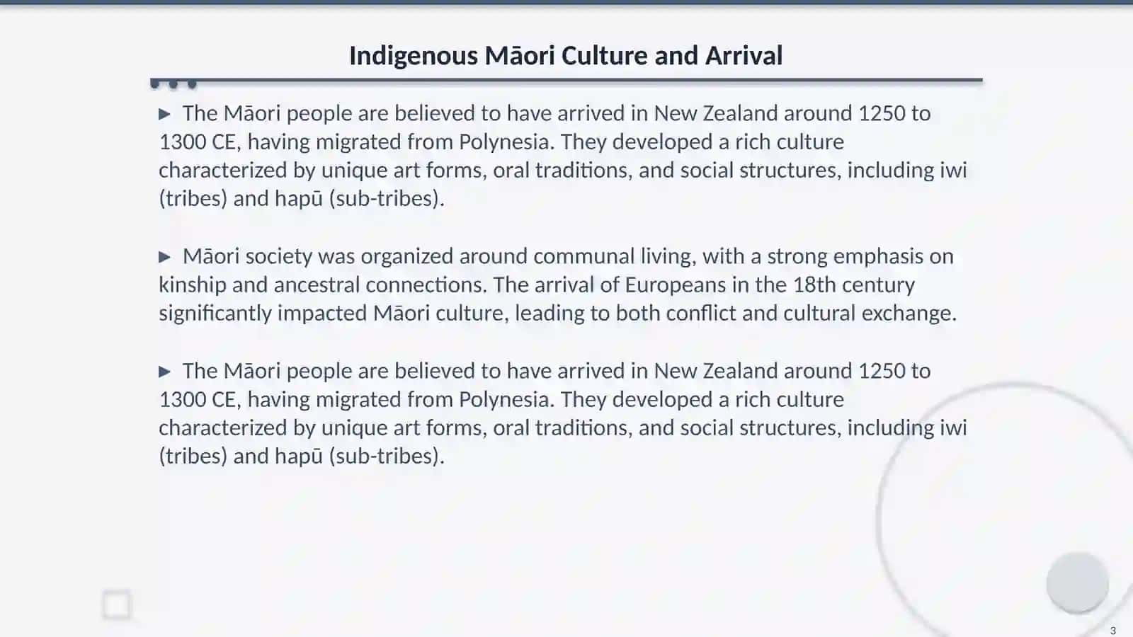 The history of New Zeleand 3