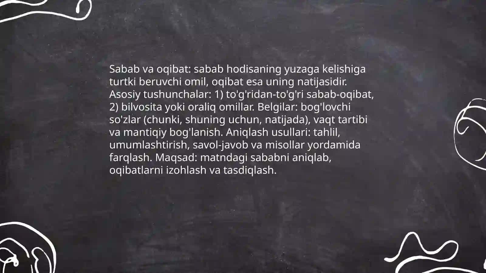 Matndagi sabab-oqibat bog'liqliklarini aniqlash 3