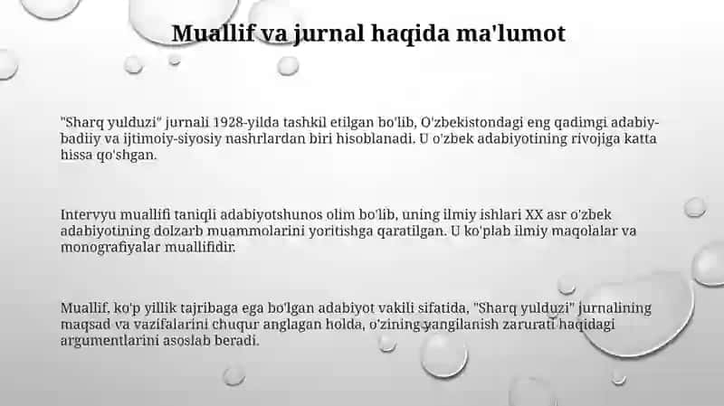 "Sharq yulduzi" jurnali 3