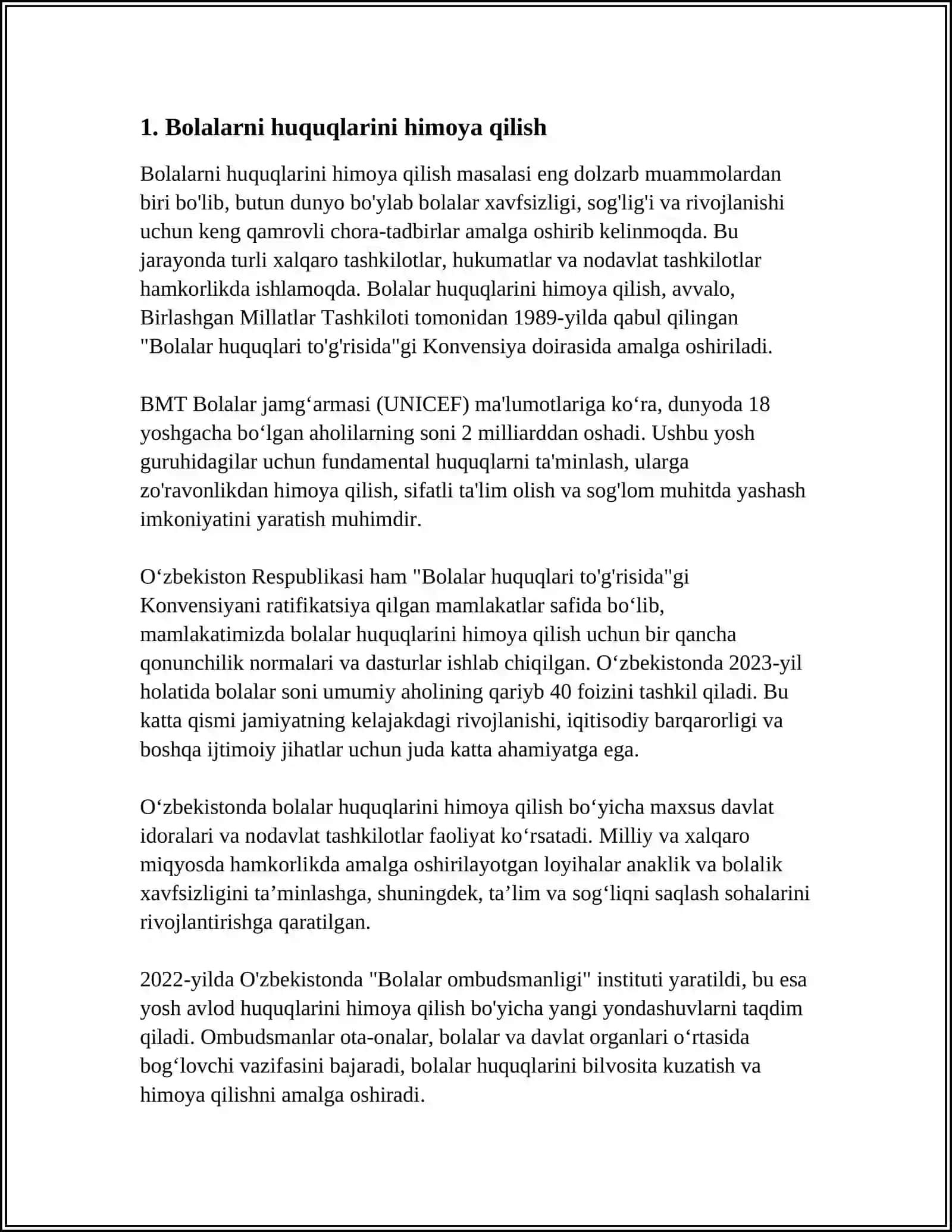 BOLALAR BAXTLI KELAJAGIMIZ 3