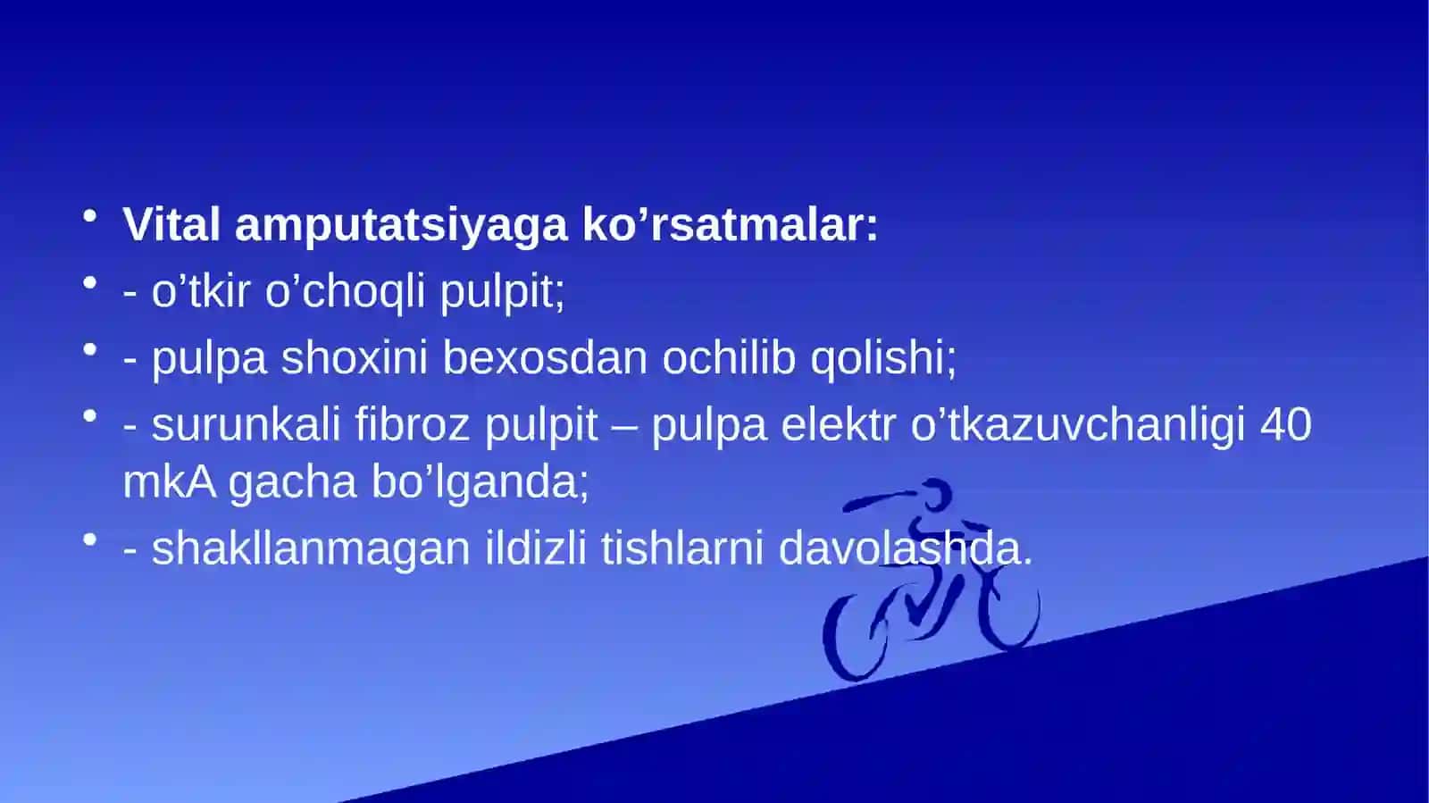 Pulpitlarni vital amputatsiya usuli bilan davolash 3