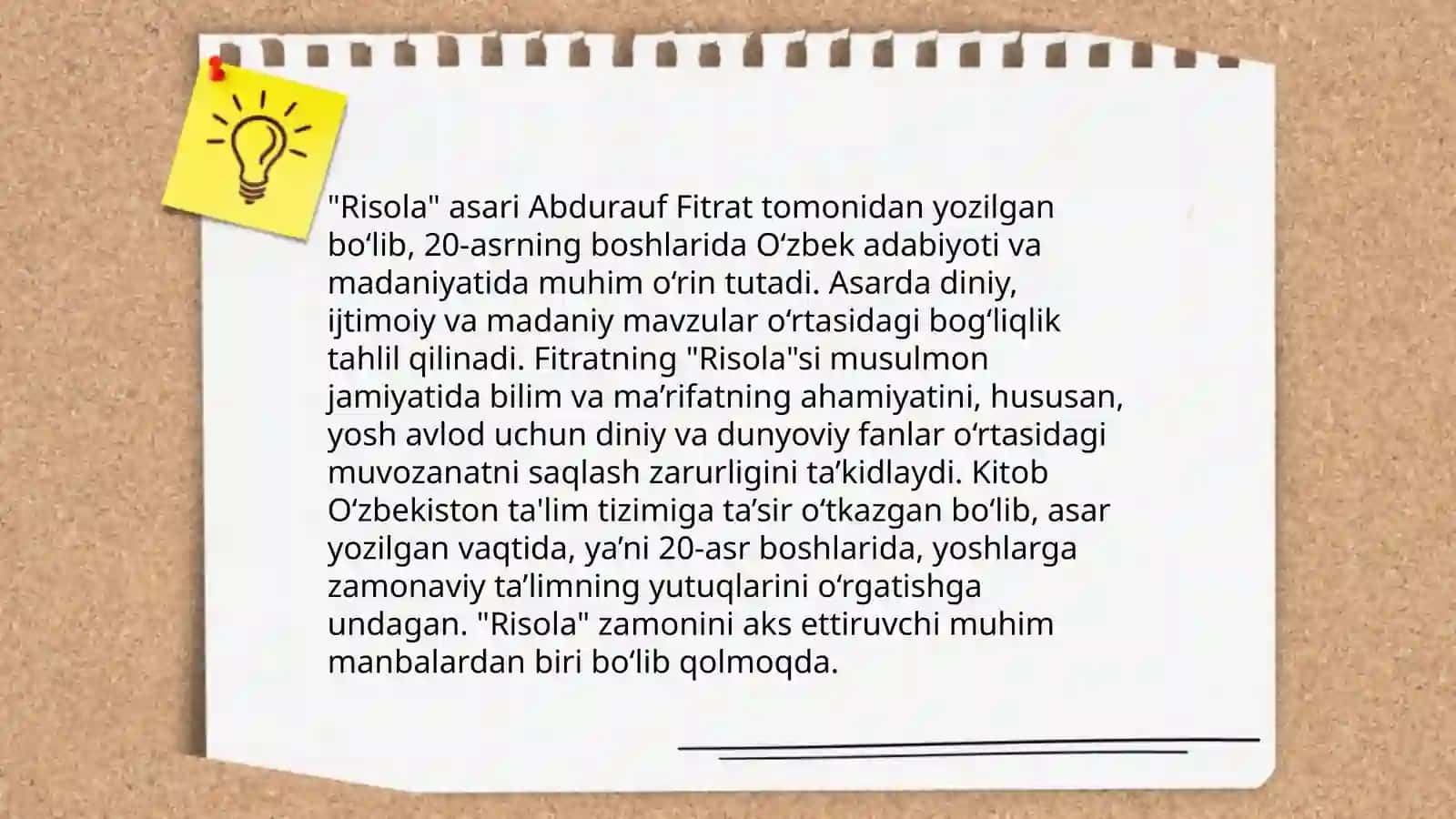 "Risola" asari tahlili 3