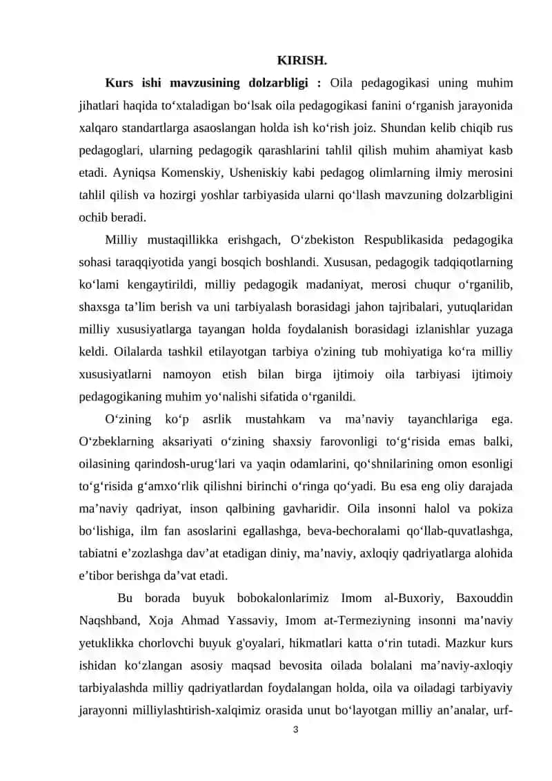 “Rus pedagoglarining oila pedagogikasiga oid qarashlari” 3