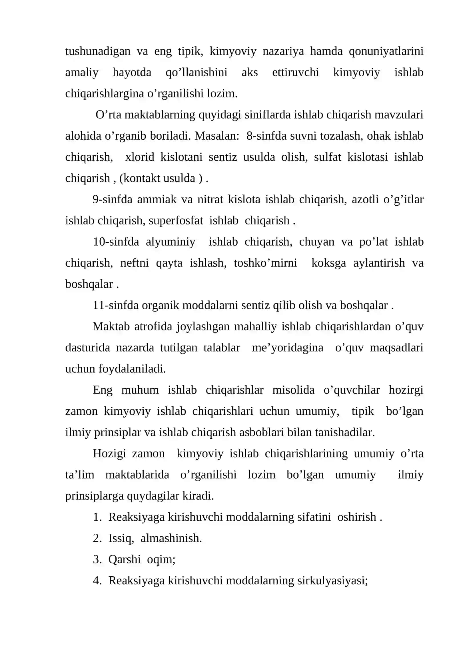 Kimyoviy ihlab chiqarish 3