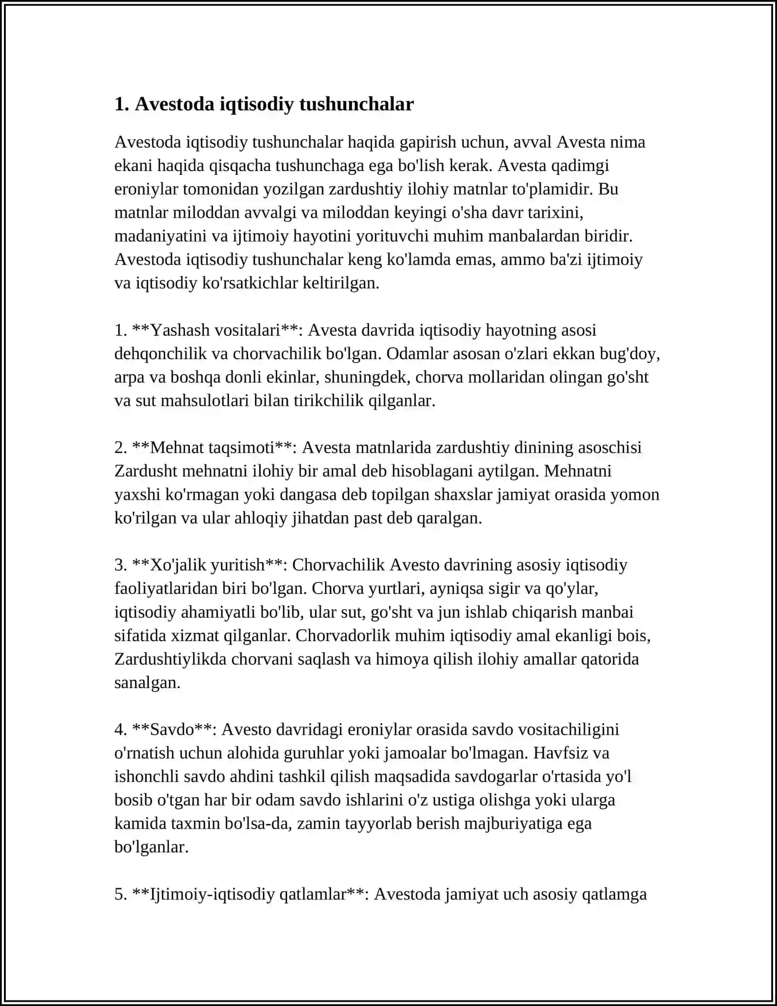 AVESTODAGI IQTISODIY QARASHLAR 3