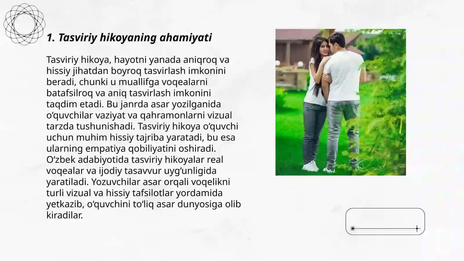 Tasviriy hikoya va muhokama 3