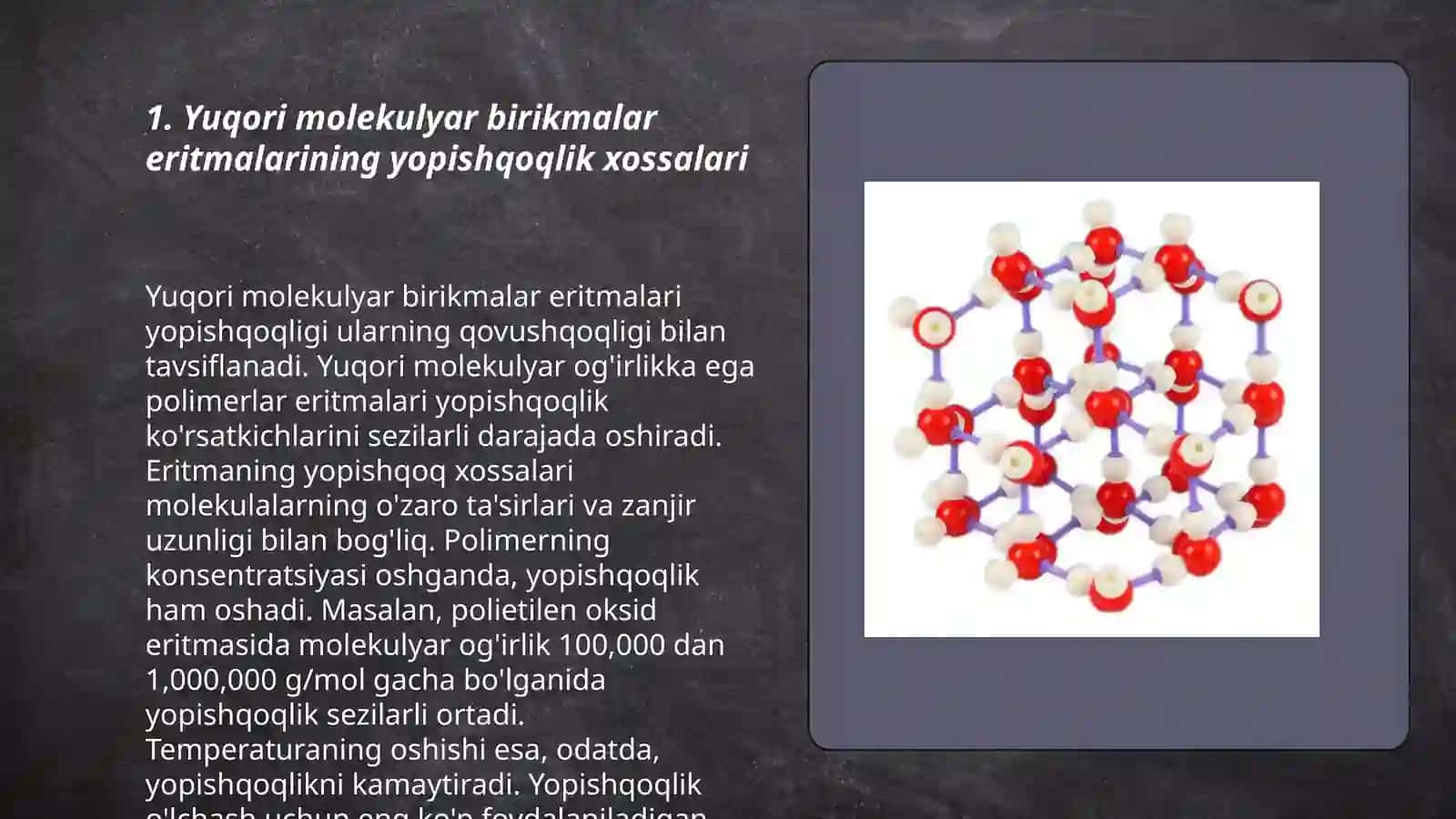 Yuqori molekular birikmalar eritmalarining xossalari 3