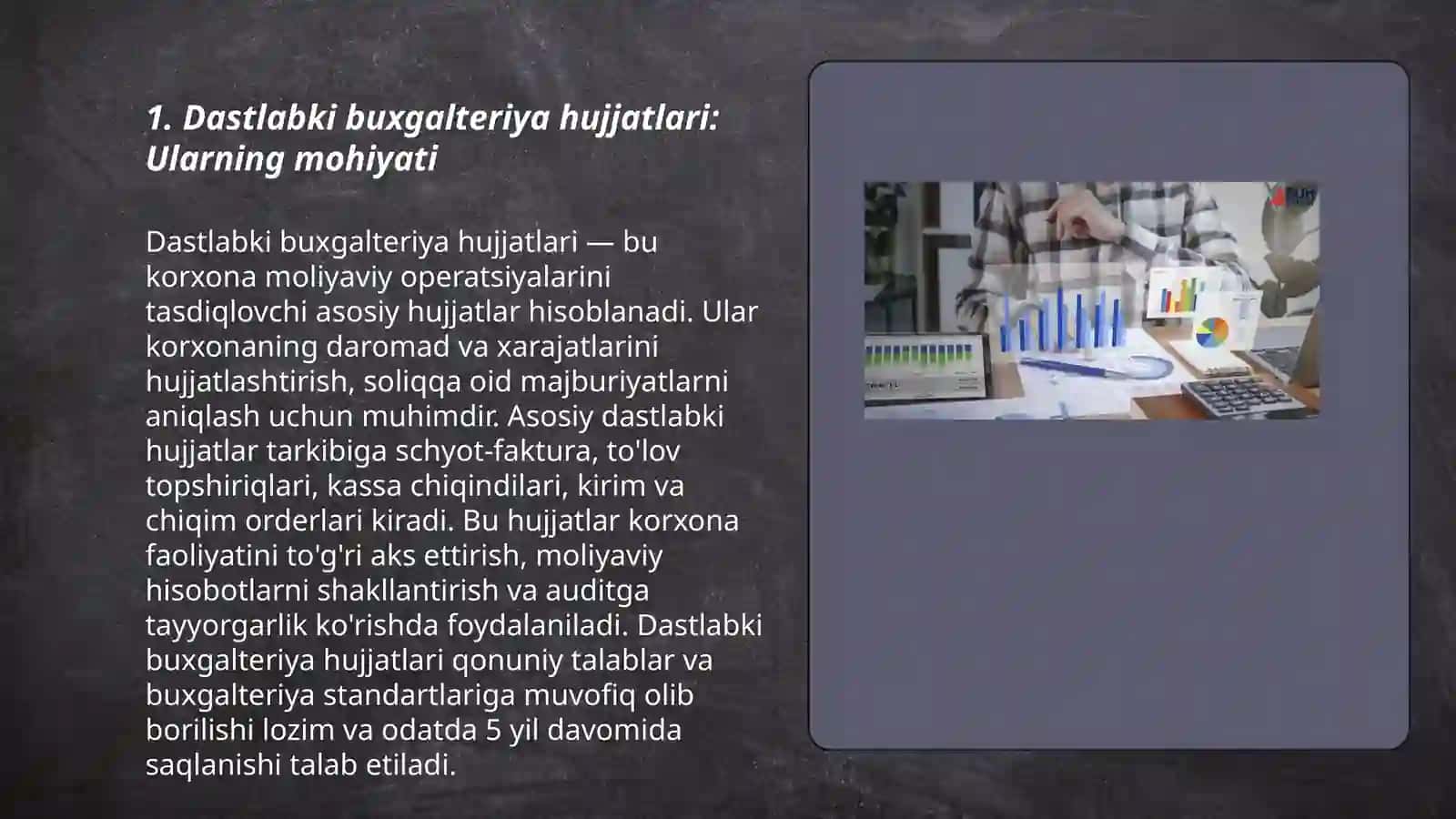 Dastlabki buxgalteriya hujjatlari va ularning roli 3