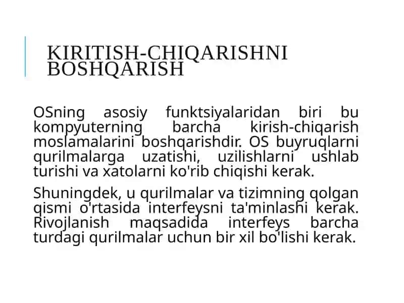 4-Ma’ruza.OPERATSION TIZIMLARDA KIRITISH-CHQARISH AMALLARI. MIJOZ-SERVER TEXNOLOGIYASI 3