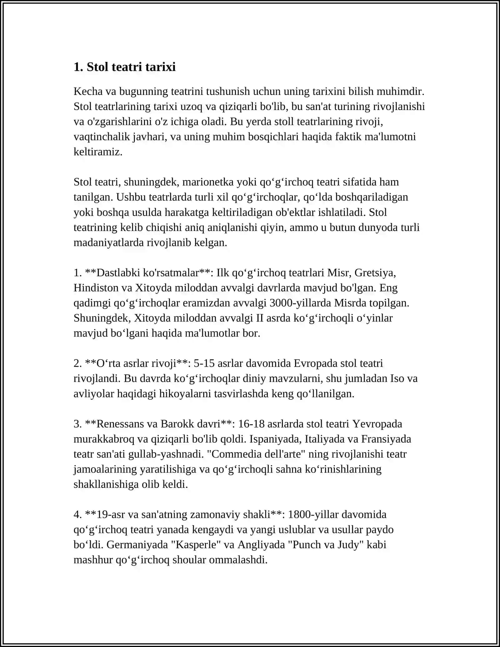 MAKTABGACHA TAʼLIM TASHKILOTIDA STOL TEATRINI TASHKIL ETISH 3