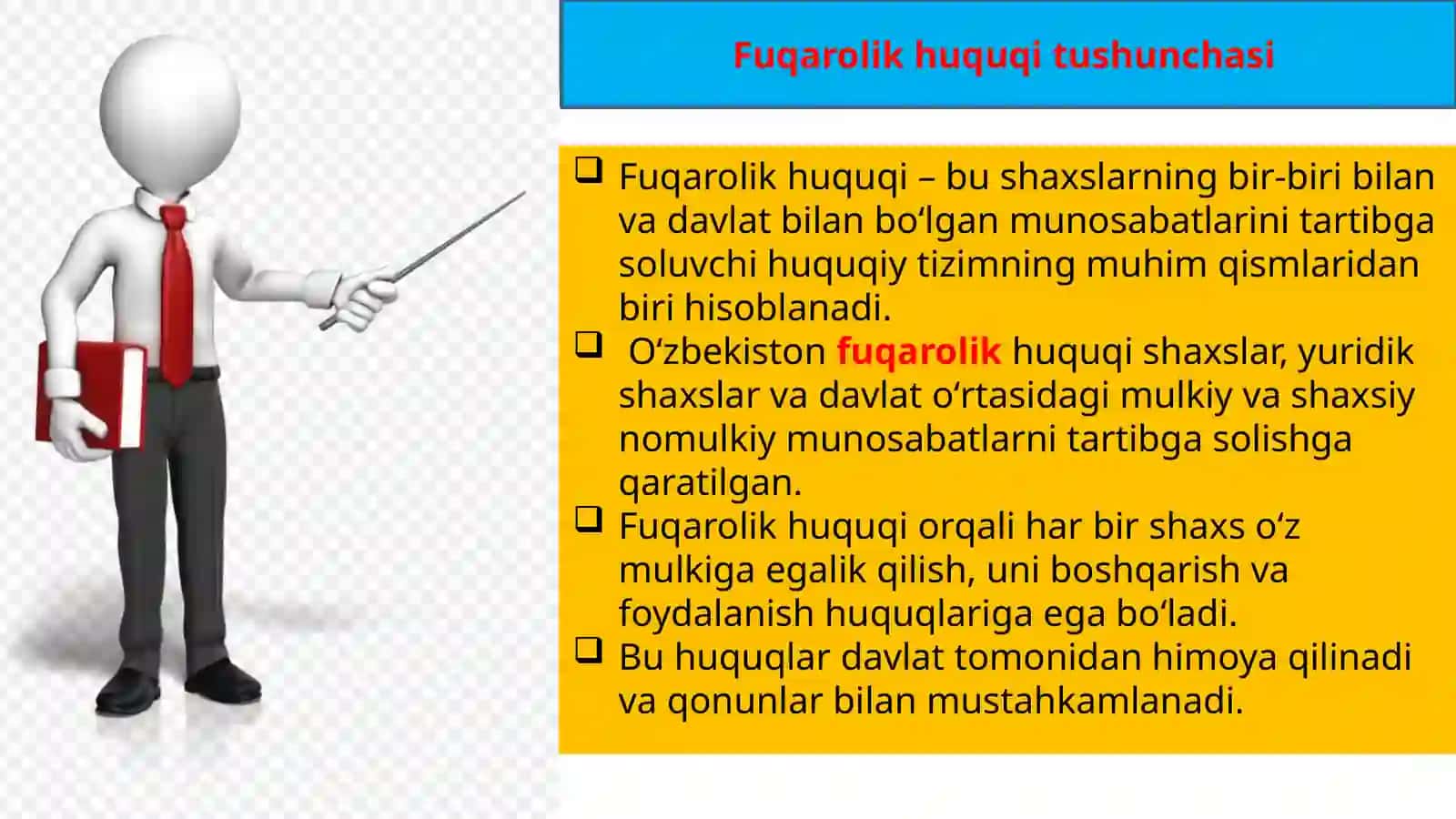 Fuqarolik huquqiga kirish fanining predmenti va tizimlari 3