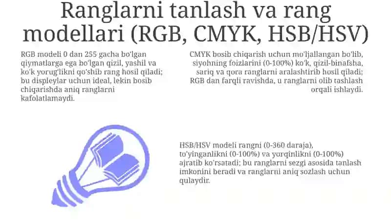 Ranglarni tanlash va rang modellari 3