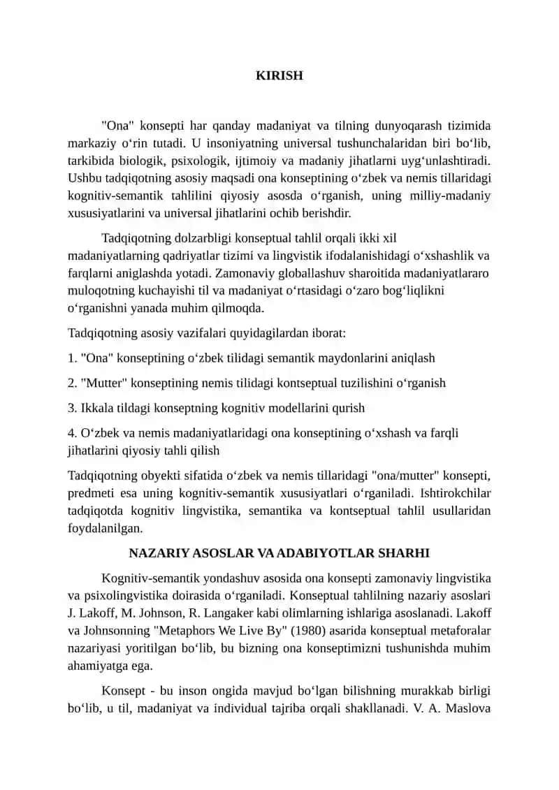 Ona Konseptining O‘zbek va Nemis Tillarida Kognitiv-Semantik Tahlili 3