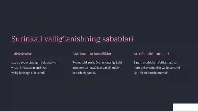 Surinkali yallig'lanish 3