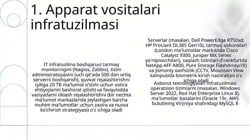 Apparat vositalari infratuzilmasi 3