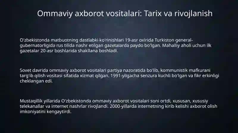 Ommaviy Axborot Vositalari 3