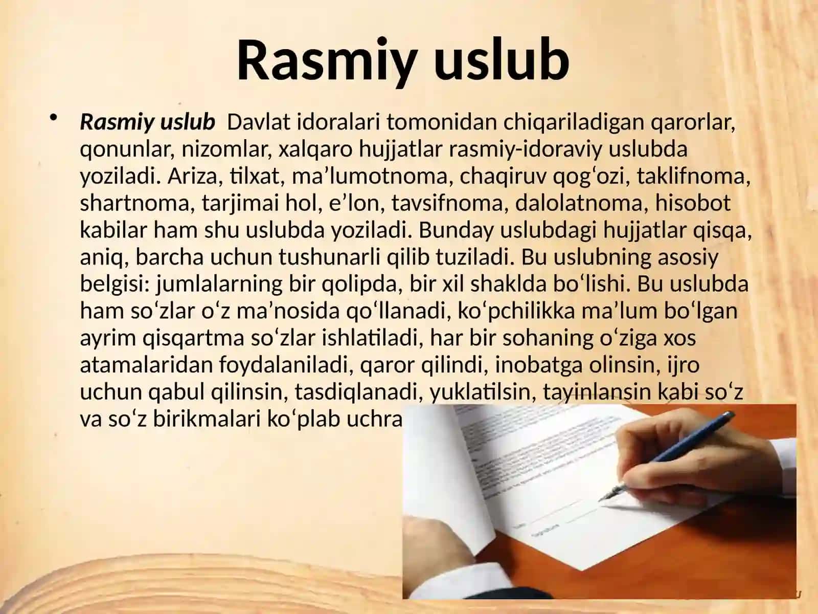 Rasmiyidoraviyhujjatlarningo`zigaxostilxususiyatlari 3