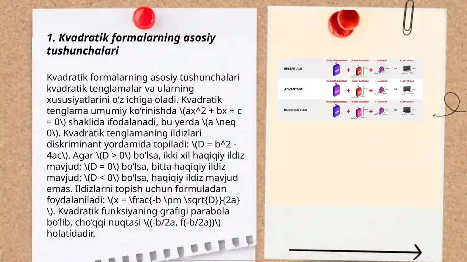 Musbat aniqlangan kvadratik formalar inersiya qonuni 3