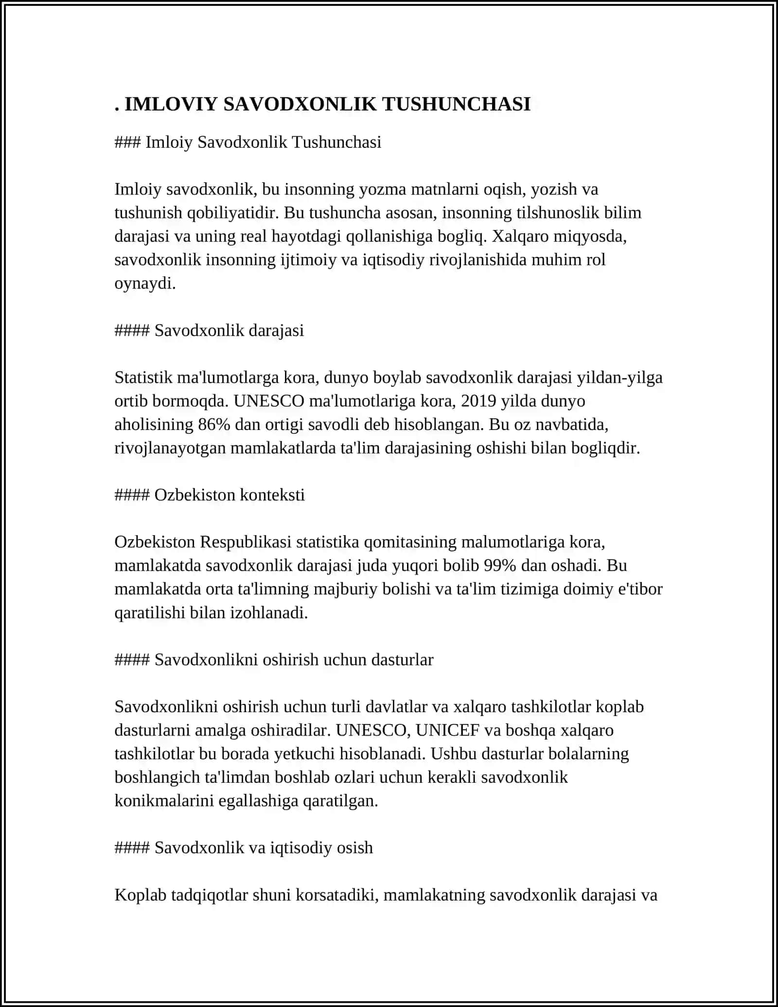 IMLOVIY SAVODXONLIK BO 'YICHA REFERAT YOZISH VA TAQDIMOT TAYYORLASH 3