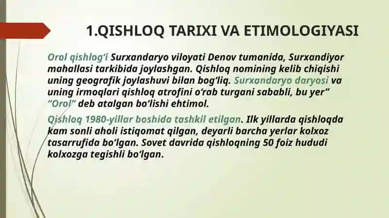 VATAN OSTONADAN BOSHLANADI- MENING QISHLOG’IM 3