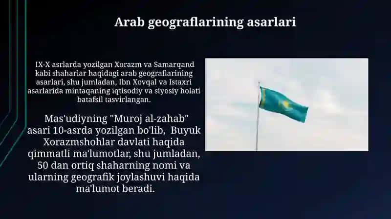 O'zbek davlatlari tarixi bo'yicha manbalar 3