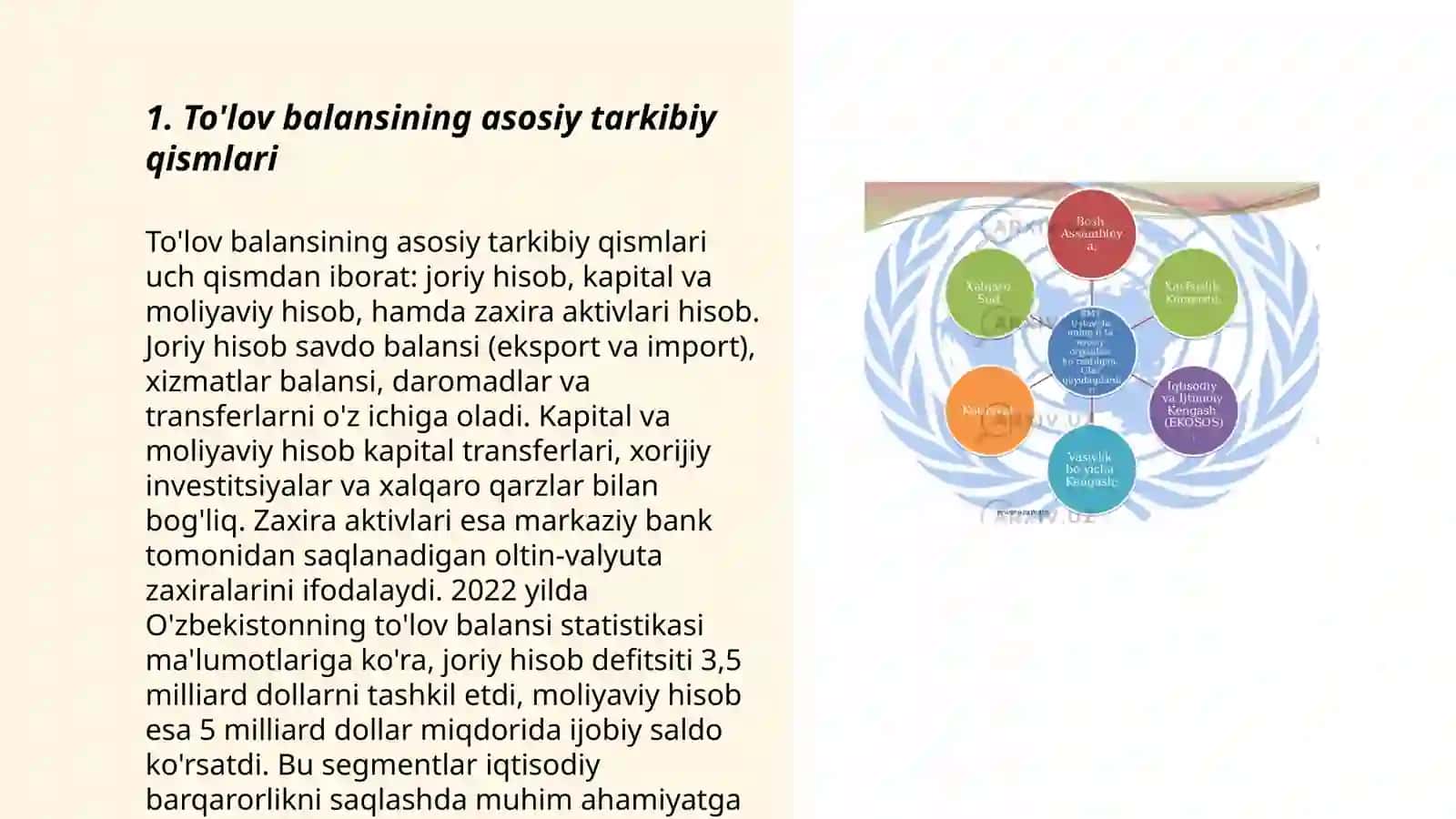 To'lov balansining asosiy tarkibiy qismlari 3