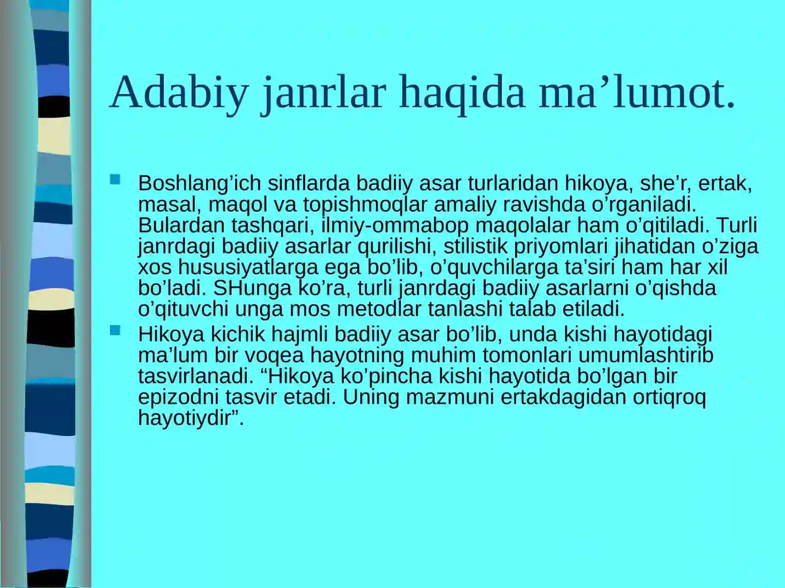 HIKOYA QILIB BERISH TURLARI VA METODLARI 3
