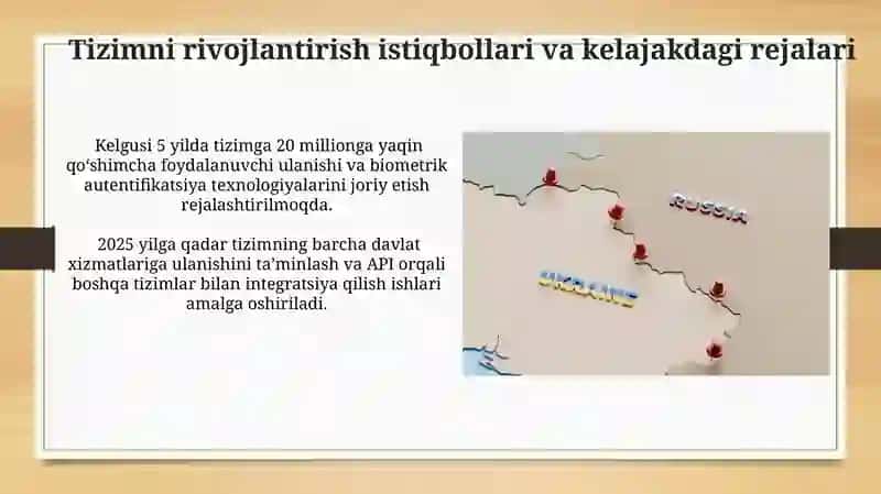 O'zbekiston Respublikasi elektron Yagona Identifikatsiya tizimi 3