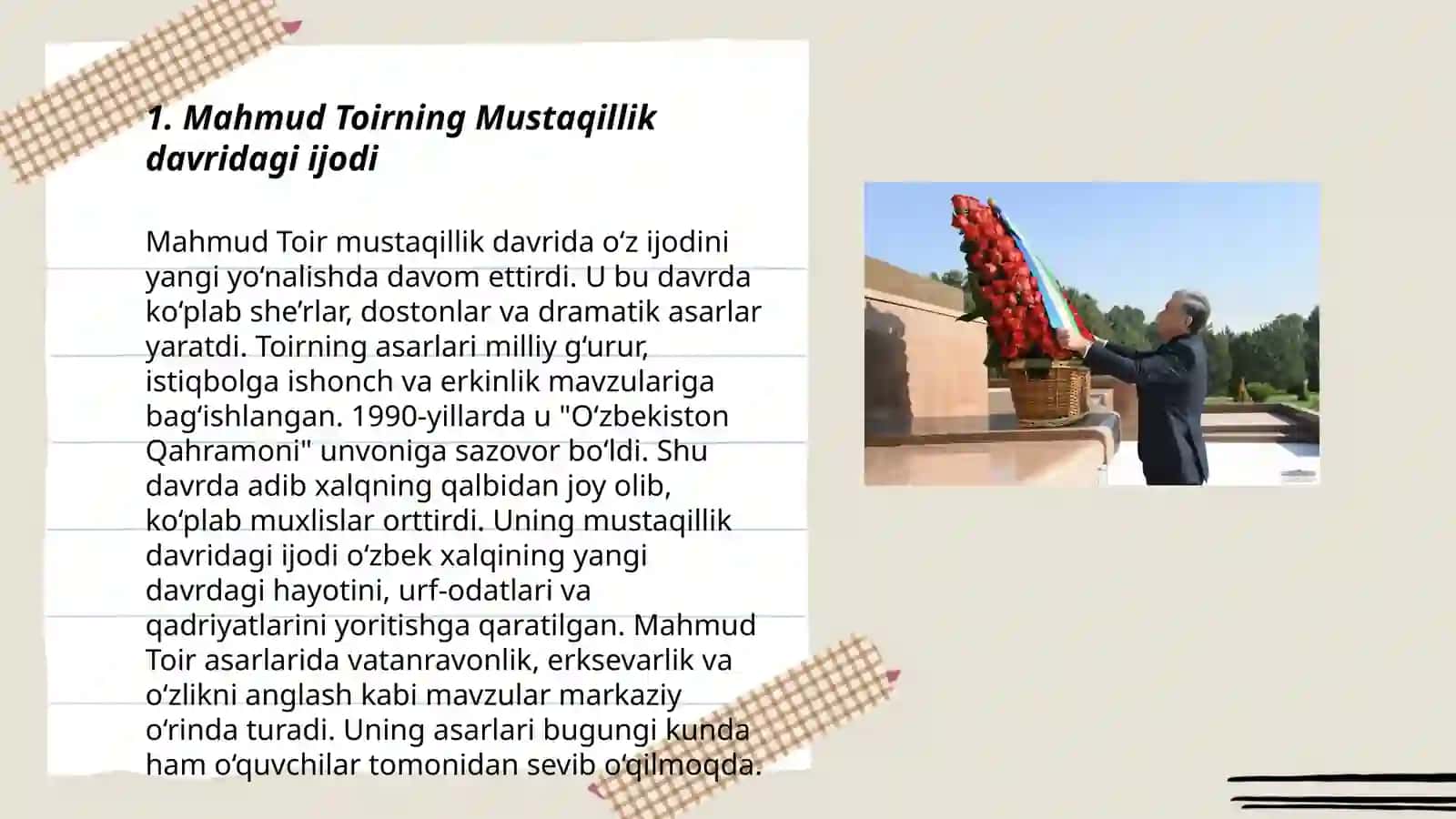 Mahmud Toirning Mustaqillik davridagi ijodi 3